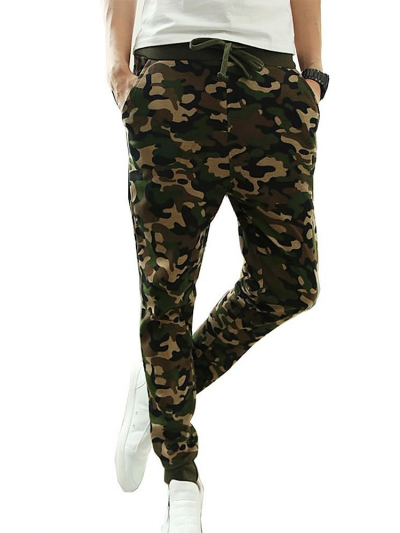 Army-printed Cotton Cargo Pant