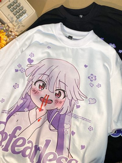 Anime Short Sleeve Female T-Shirt